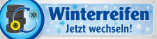 PVC-Werbebanner Banner Plane Winterreifen Reifenwechsel 400x100 cm mit Ösen