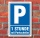 Schild Parken, Parkplatz,1 Std. mit Parkscheibe, 3 mm Alu-Verbund 450 x 300 mm
