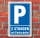 Schild Parken, Parkplatz,2 Std. mit Parkscheibe, 3 mm Alu-Verbund
