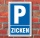 Schild Parken, Parkplatz, Zicken, 3 mm Alu-Verbund 450 x 300 mm