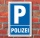 Schild Parken, Parkplatz, Polizei, 3 mm Alu-Verbund 600 x 400 mm