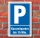 Schild Parken, Parkplatz, Kurzzeitparker bis 15 min, 3 mm Alu-Verbund 300 x 200 mm