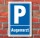 Schild Parken, Parkplatz, Augenarzt, 3 mm Alu-Verbund 300 x 200 mm
